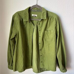 Pilcro Olive Green Corduroy Shirt
